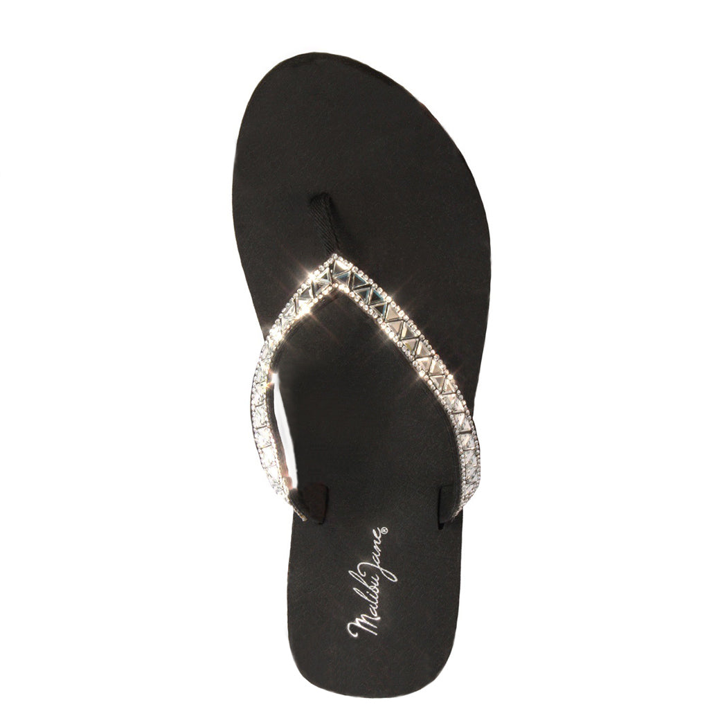 Belair Pharoh Black with Clear Crystal Strap