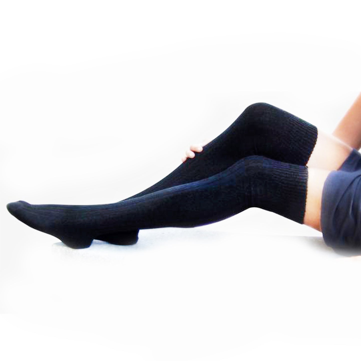 GREEN CHENILLE COZY ABOVE KNEE SOCK