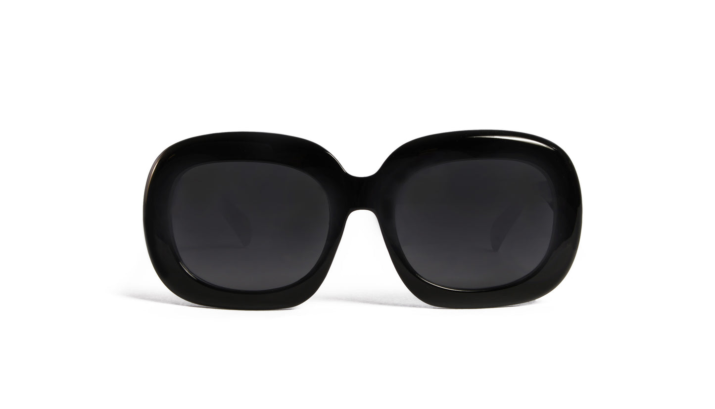 AVALON BLACK MOD SUNGLASS WITH BLACK LENSES