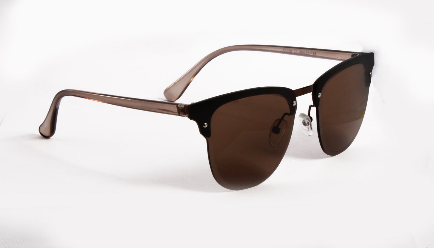 CAMBRIA RETRO BROWN SUNGLASS WITH BROWN LENSES