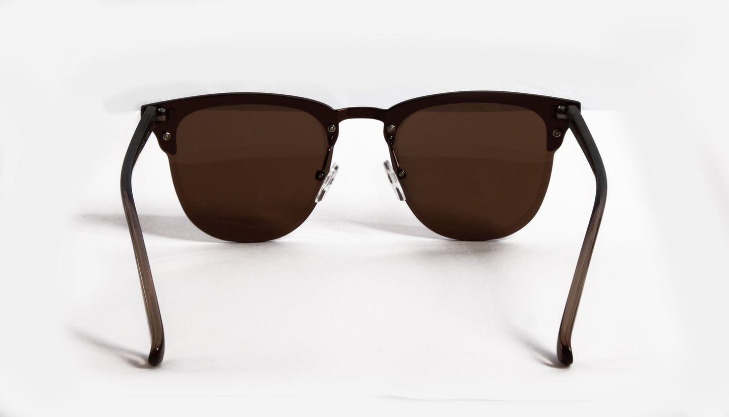 CAMBRIA RETRO BROWN SUNGLASS WITH BROWN LENSES